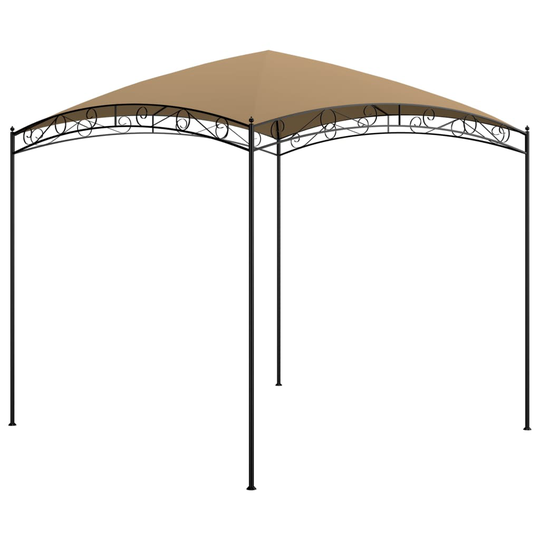 vidaXL Huvimaja 3x3x2,65 m harmaanruskea 180 g/m²
