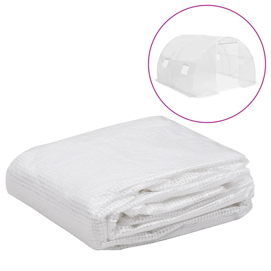 vidaXL Kasvihuoneen vaihtokate (9 m²) 3x3x2 m läpinäkyvä