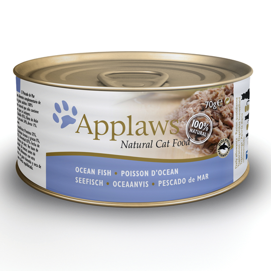 Applaws-yhteispakkaus: kuiva- ja märkäruoka säästöhintaan! - 2 kg Adult Chicken & Salmon + 6 x 70 g merikala