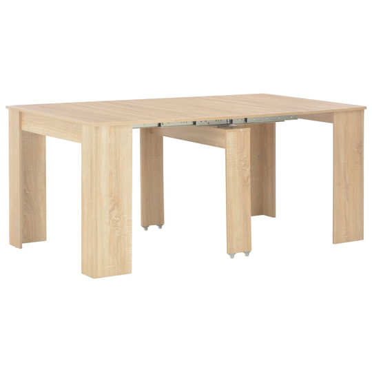 vidaXL Jatkettava ruokapöytä Sonoma-tammi 175x90x75 cm