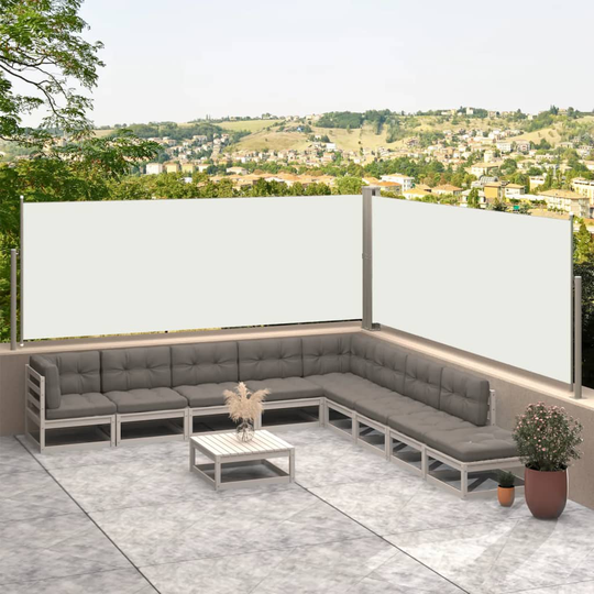 vidaXL Sisäänvedettävä sivumarkiisi 117x600 cm