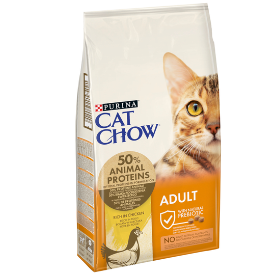 Cat Chow kissanruoka 15 kg: 13 kg + 2 kg kaupan päälle! - Adult Chicken & Turkey