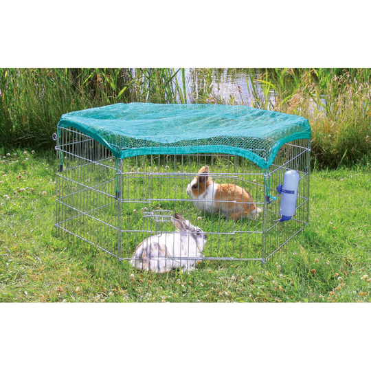 TRIXIE 408461 Outdoor Animal Pen with Protective Net 63x60 cm Silver 6253