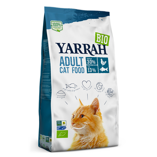 Yarrah Bio -kissanruoka kalalla - säästöpakkaus: 2 x 10 kg