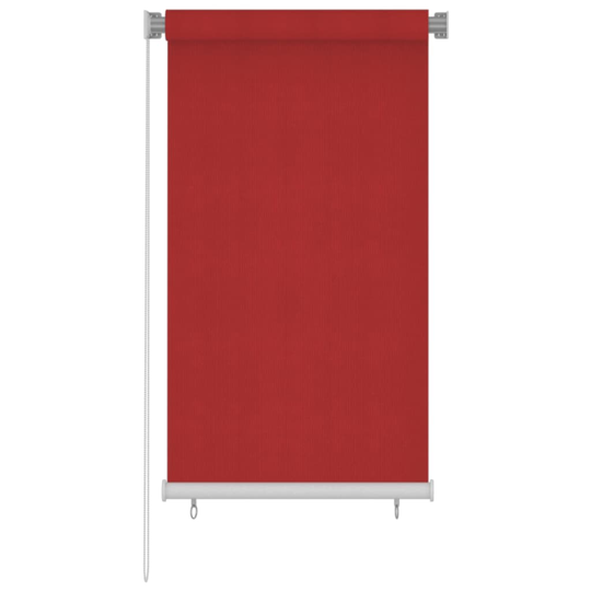 vidaXL Rullaverho ulkotiloihin 80x140 cm punainen HDPE