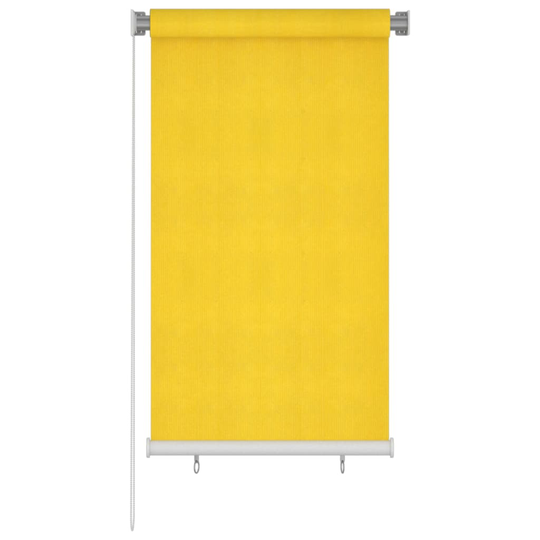 vidaXL Rullaverho ulkotiloihin 80x140 cm keltainen HDPE
