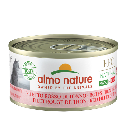Almo Nature HFC Natural Made in Italy 6 x 70g - punainen tonnikalafile