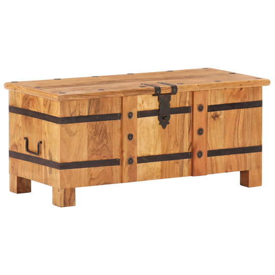 vidaXL Arkku 90x40x40 cm täysi akaasiapuu