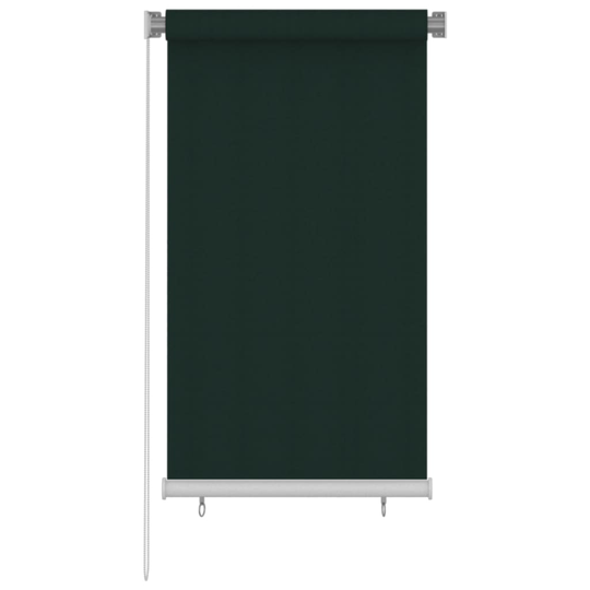 vidaXL Rullaverho ulkotiloihin 80x140 cm tummanvihreä HDPE