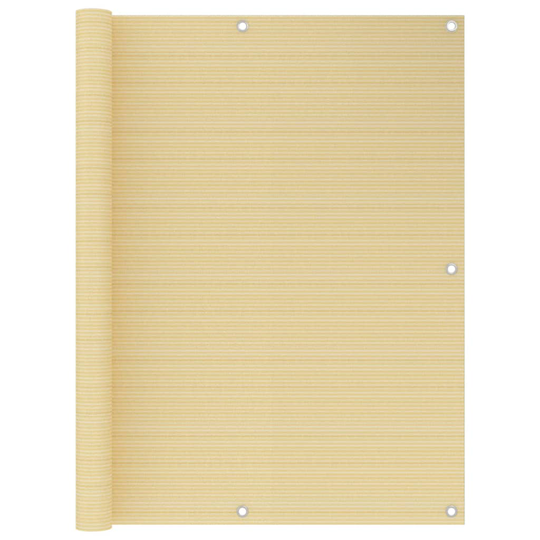 vidaXL Parvekkeen suoja beige 120x400 cm HDPE
