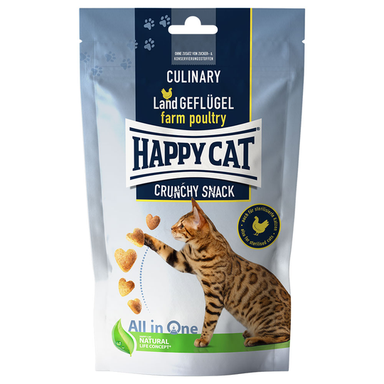 Happy Cat Culinary Crunchy Snack Land siipikarja - 70 g