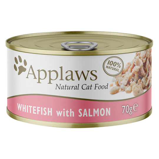 Applaws in Broth -kissanruoka 6 x 70 g - siika & lohi