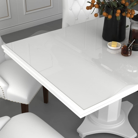 vidaXL Pöytäsuoja läpinäkyvä 100x60 cm 2 mm PVC