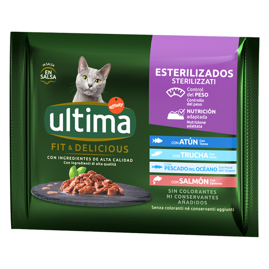 Ultima Cat Sterilized 48 x 85 g - kalalajitelma