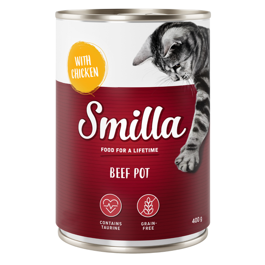 Smilla-nautapata 6 x 400 g - nautaa kanalla