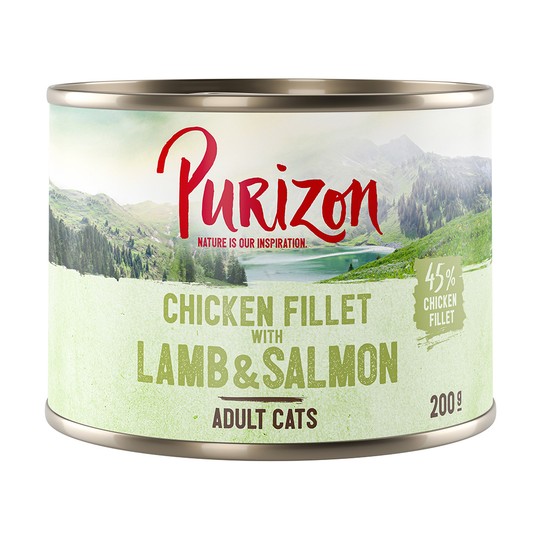 Purizon Adult 6 x 200 g - kanafilee, lohi & lammas