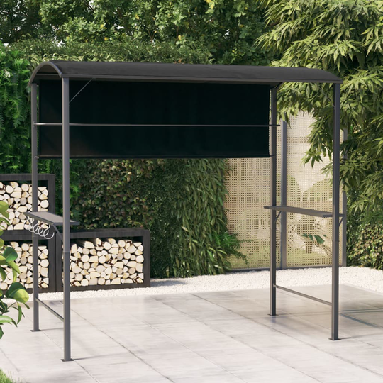 vidaXL Huvimaja katolla 220x110x200 cm antrasiitti