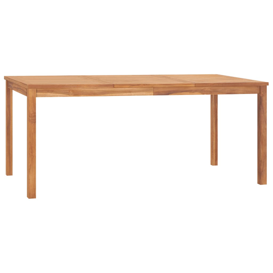 vidaXL Puutarhan ruokapöytä 180x90x77 cm täysi tiikki