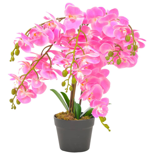 vidaXL Tekokukka ruukulla orkidea pinkki 60 cm