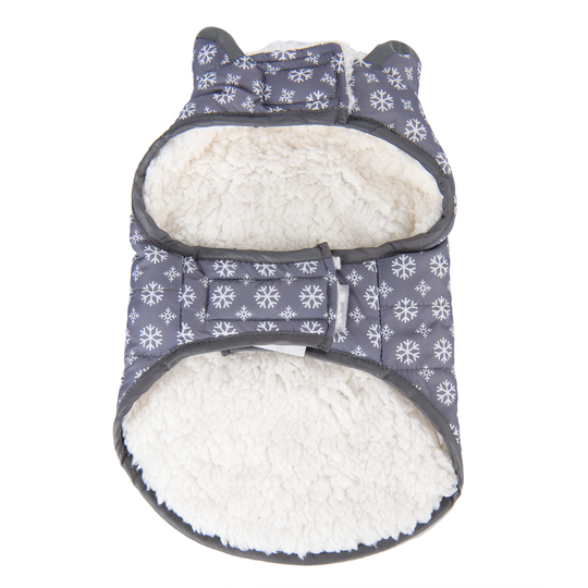 Cozy Snowflake -koirantakki - n. 40 cm selän pituus
