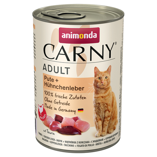 Animonda Carny Adult 6 x 400 g - nauta, kalkkuna & katkarapu