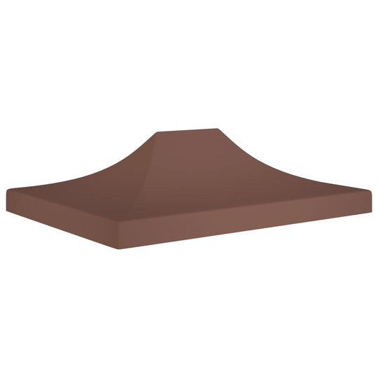 vidaXL Juhlateltan katto 4x3 m ruskea 270 g/m²