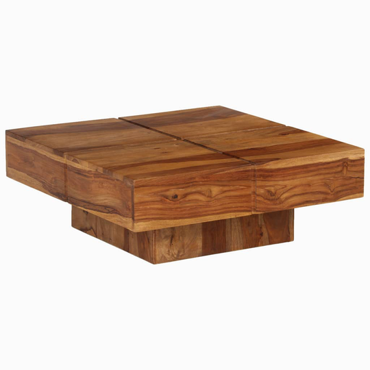vidaXL Sohvapöytä Täysi seesampuu 80x80x30 cm