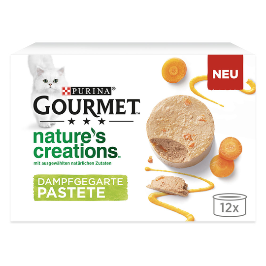 24 + 12 kaupan päälle! 36 x 85 g Gourmet Nature's Creations - Pate: lohi & vihreät pavut