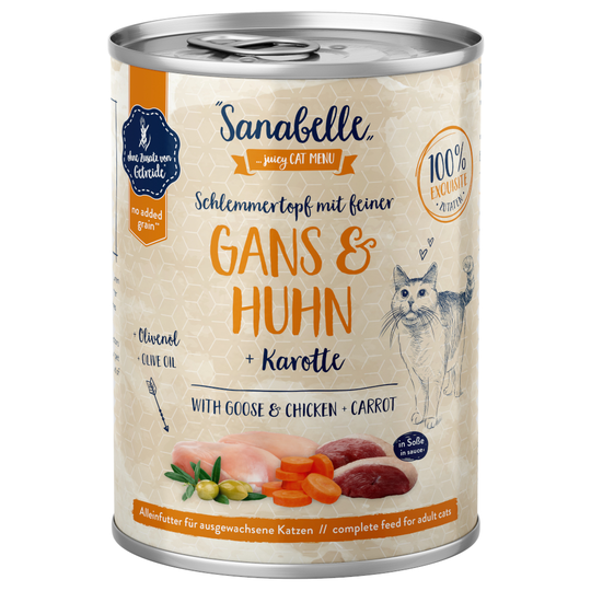 Sanabelle All Meat 6 x 380 g - hanhi & kana