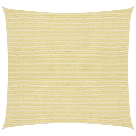 vidaXL Aurinkopurje 160 g/m² beige 5x5 m HDPE