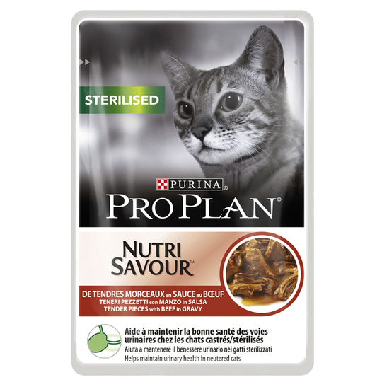 Pro Plan -säästöpakkaus 12 x 85 g - Sterilised, nauta