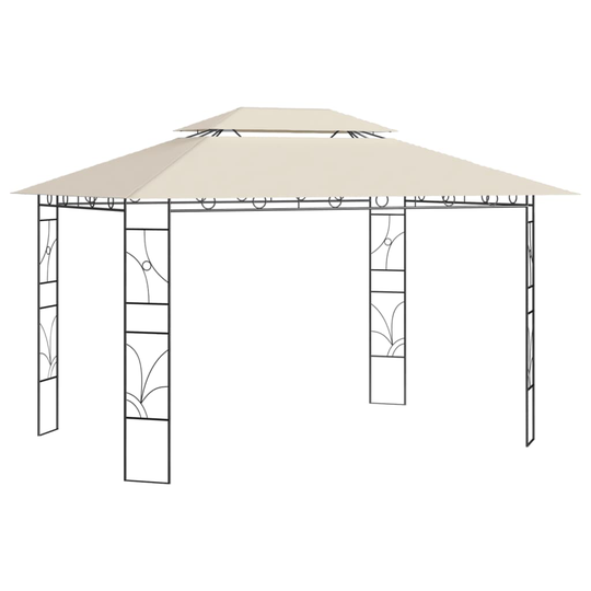 vidaXL Huvimaja 4x3x2,7 m kerma 160 g/m²