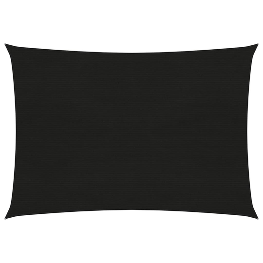 vidaXL Aurinkopurje 160 g/m² musta 2,5x3,5 m HDPE