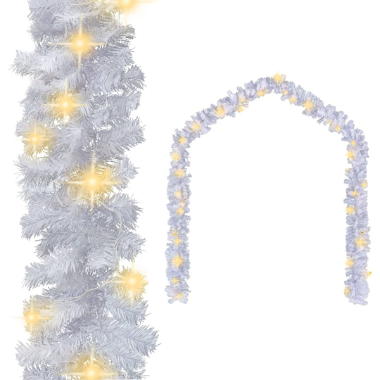 vidaXL Jouluköynnös LED-valoilla 5 m valkoinen