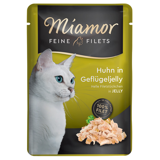 Miamor Fine Filets in Jelly 6 x 100 g - kana siipikarjahyytelössä