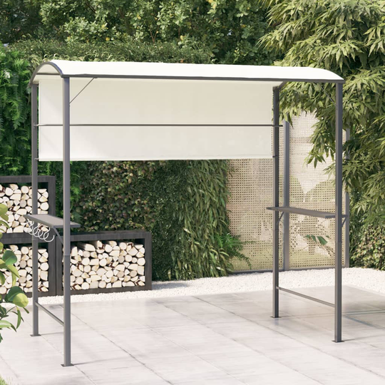 vidaXL Huvimaja katolla 220x110x200 cm kerma