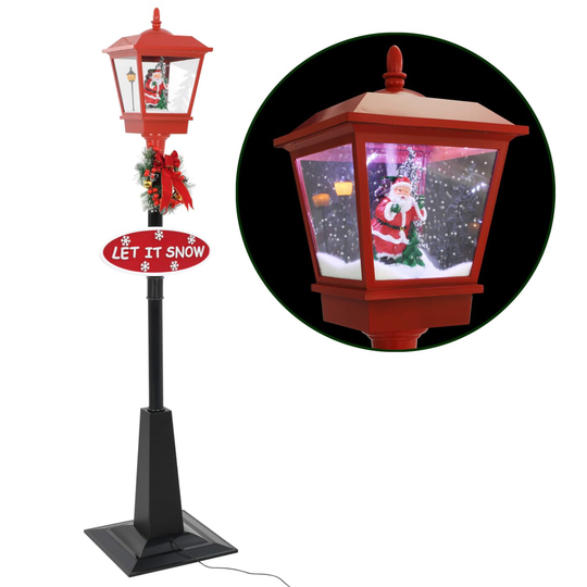 vidaXL Jouluinen katuvalaisin joulupukilla 180 cm LED