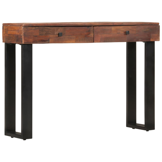 vidaXL Konsolipöytä 110x30x76 cm kierrätetty täysi puu