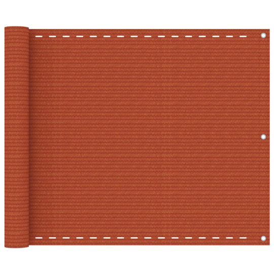 vidaXL Parvekkeen suoja oranssi 75x300 cm HDPE