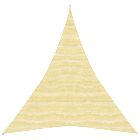 vidaXL Aurinkopurje 160 g/m² beige 3x4x4 m HDPE