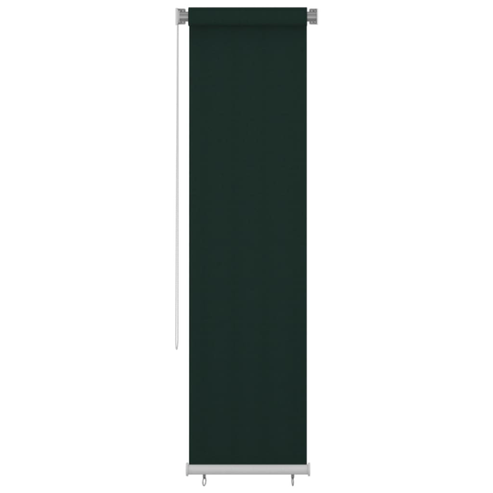 vidaXL Rullaverho ulkotiloihin 60x230 cm tummanvihreä HDPE