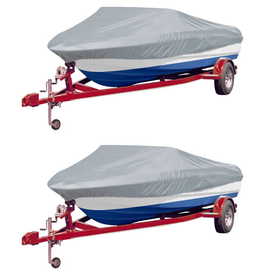 vidaXL Veneensuojat 2 kpl harmaa pituus 519-580 cm leveys 244 cm