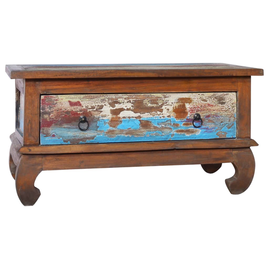 vidaXL Sohvapöytä 80x50x40 cm kierrätetty tiikki