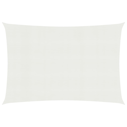 vidaXL Aurinkopurje 160 g/m² valkoinen 3x4,5 m HDPE