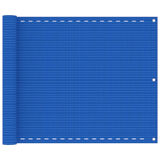 vidaXL Parvekkeen suoja sininen 75x400 cm HDPE