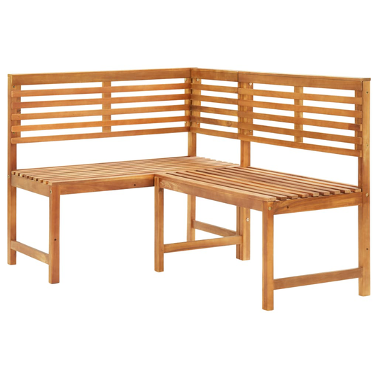 vidaXL Kulmapenkki 140 cm akaasiapuu
