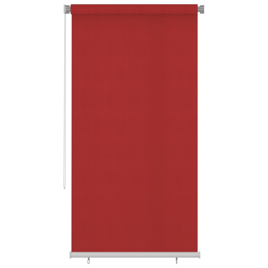 vidaXL Rullaverho ulkotiloihin 120x230 cm punainen HDPE