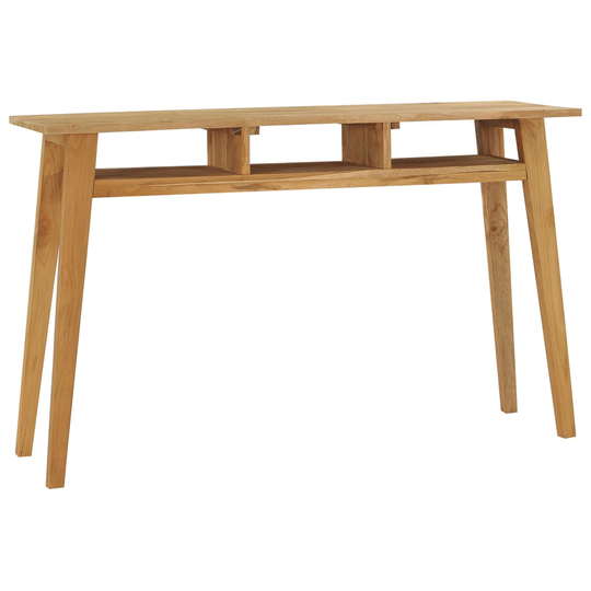 vidaXL Konsolipöytä 120x35x75 cm täysi tiikki