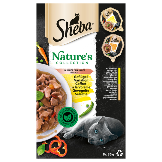 Sheba Nature's Collection in Sauce 32 x 85 g - Poultry Variety