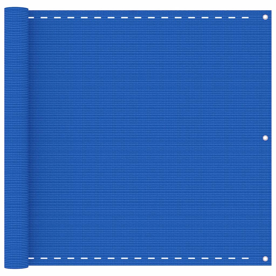 vidaXL Parvekkeen suoja sininen 90x600 cm HDPE